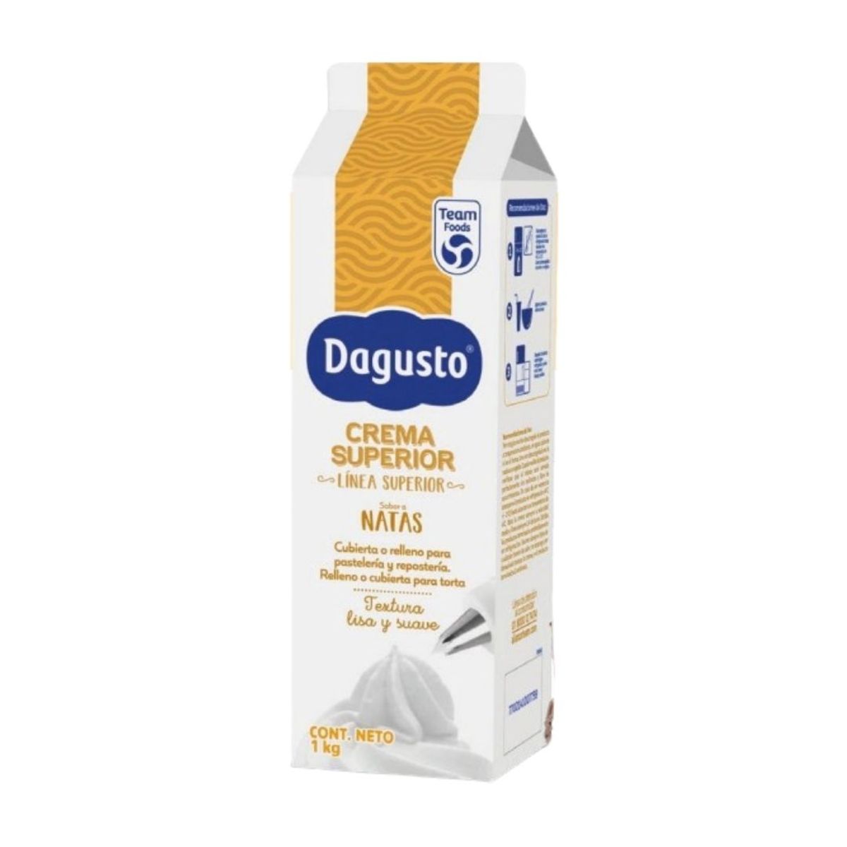 10X Crema Superior Nata Congelada Dagusto x 1000 Ml