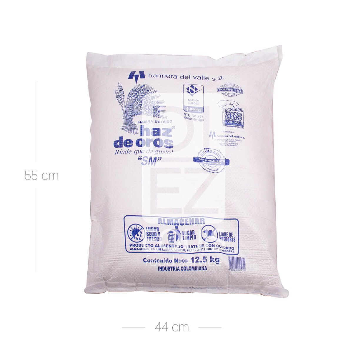 10X Harina de Trigo Integral Haz de Oro x 12.5 kg