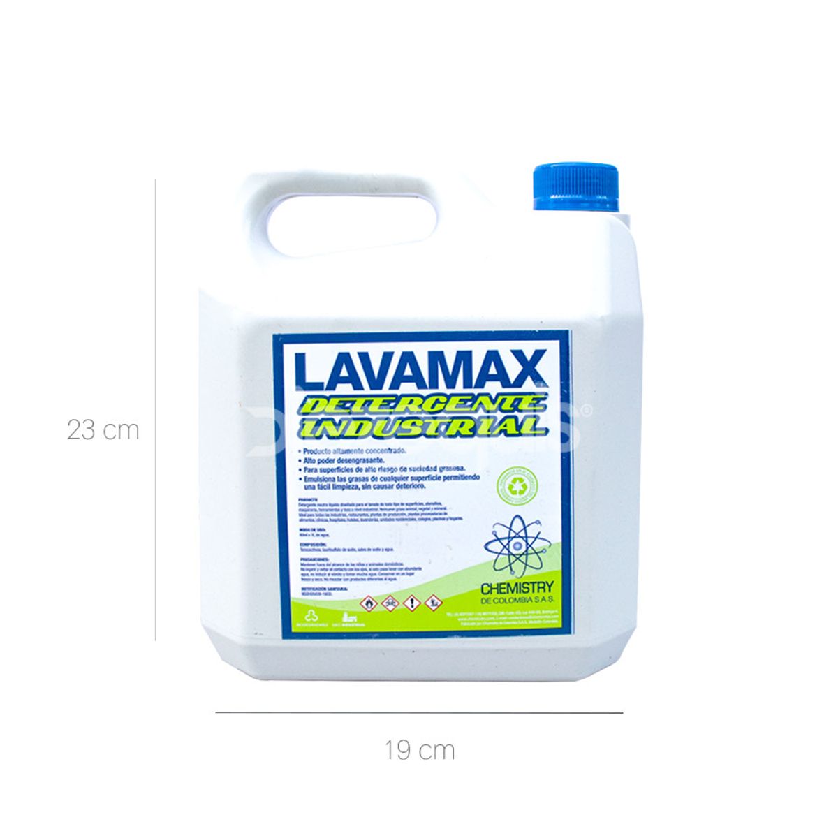 10X Detergente Líquido Industrial Lavamax x 4 Litros Galón
