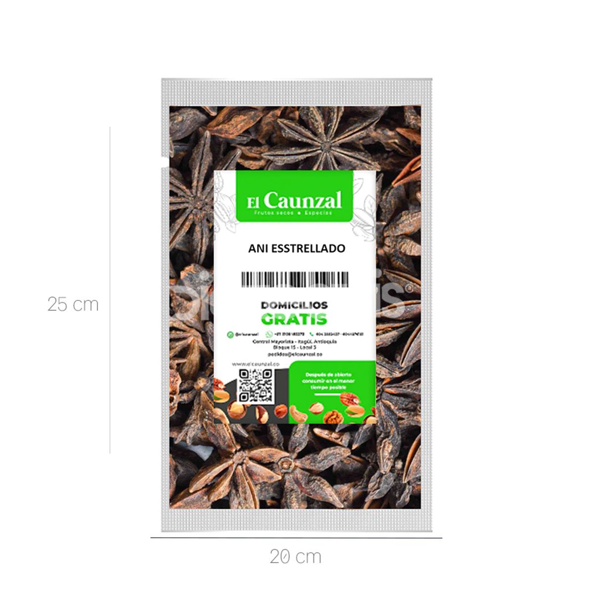10X Anis Estrellado El Caunzal x 500 Gr Bolsa