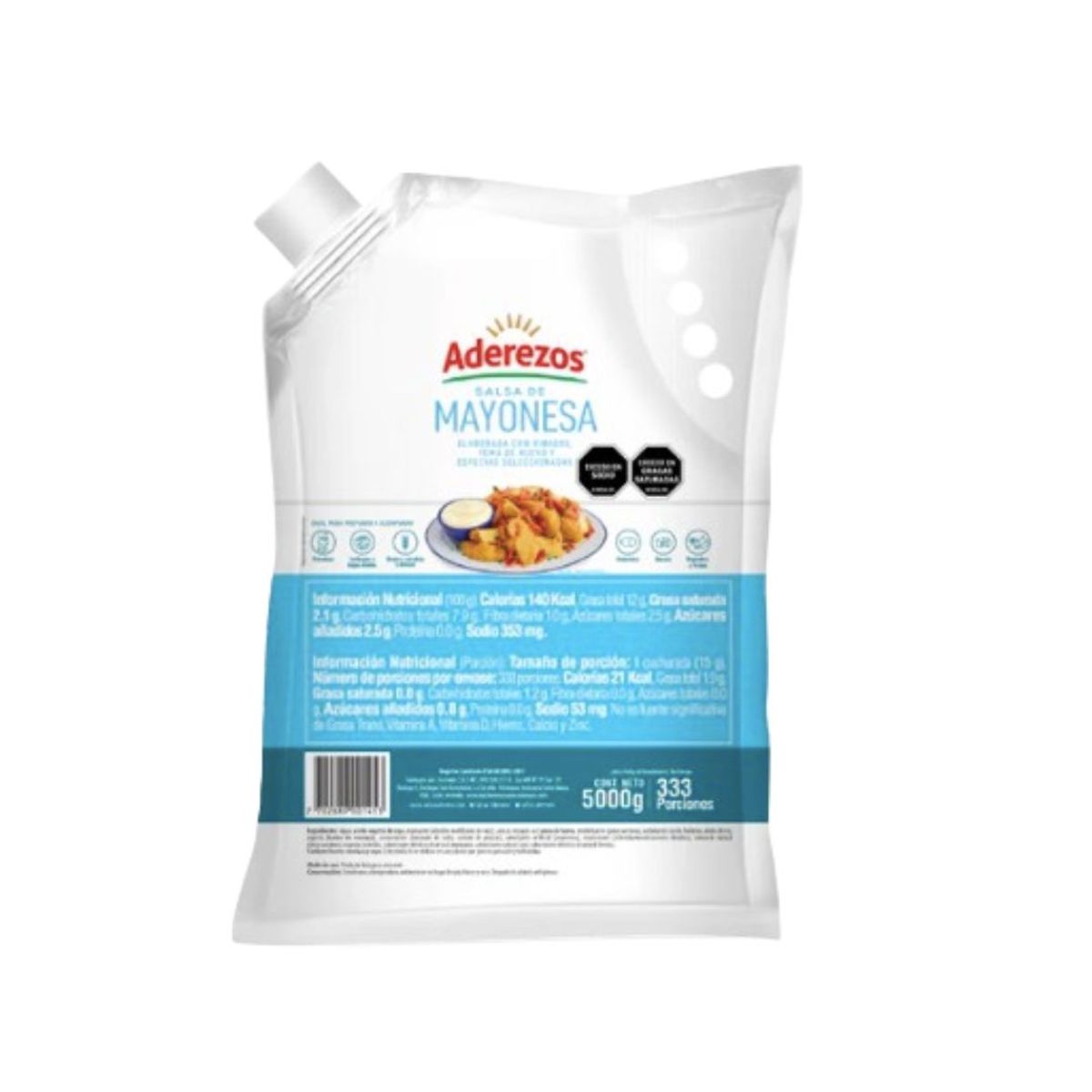 10X Mayonesa Light Aderezos x 5000 Gr Bolsa