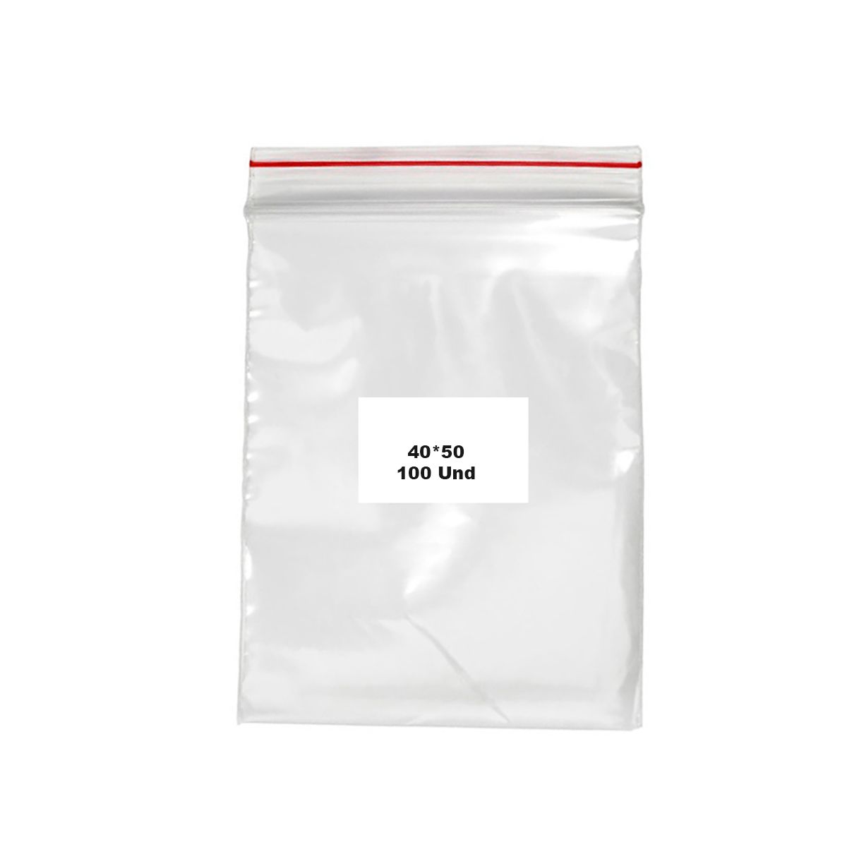 10X Bolsa Tipo Ziploc CP 40 x 50 Cm x 100 Und