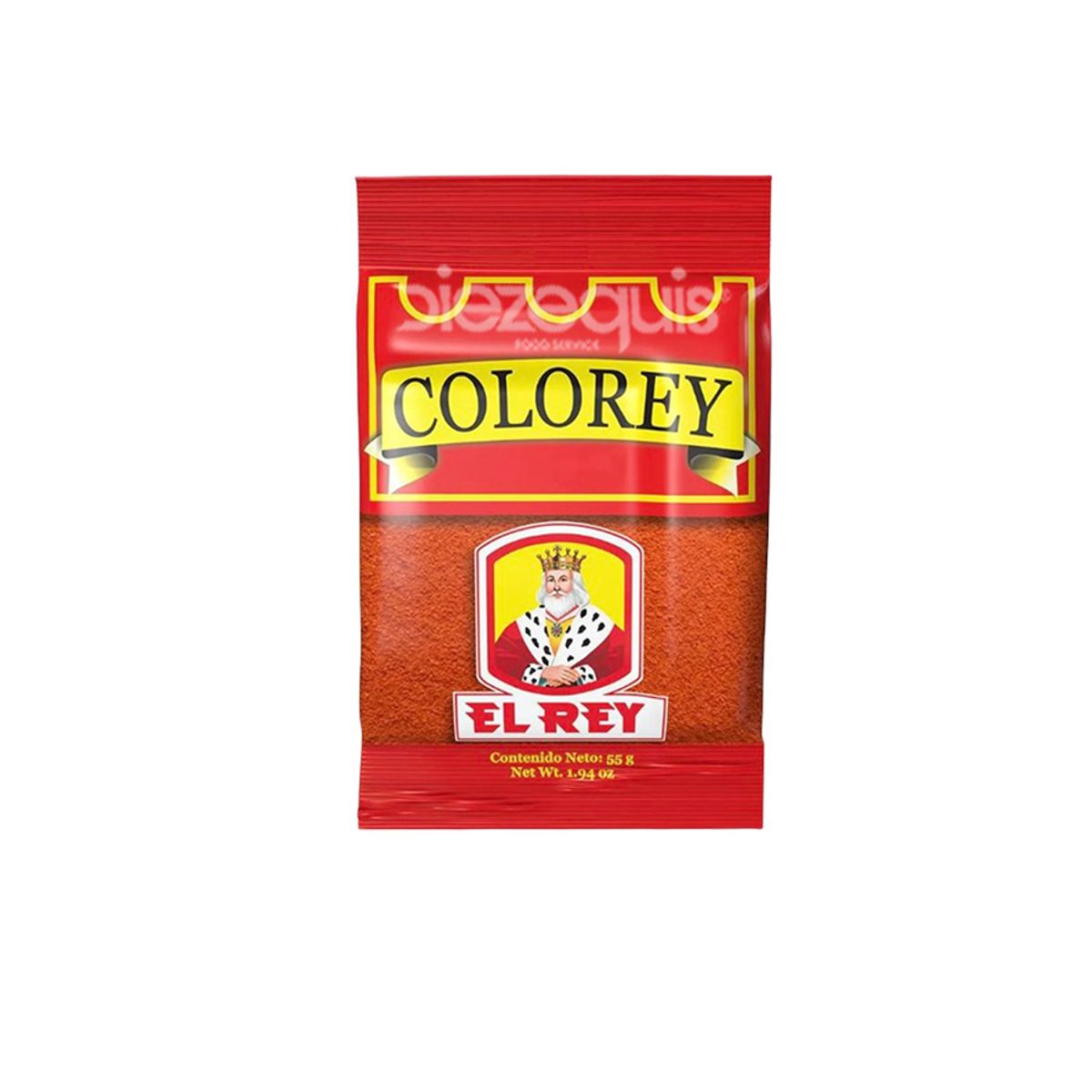 10X Color Rojo El Rey x 55 Gr Bolsa Caja x 108 Unidades