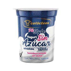 Yogur Sin Azúcar Colácteos Tapioka x 200 Gr Vaso - Unidad