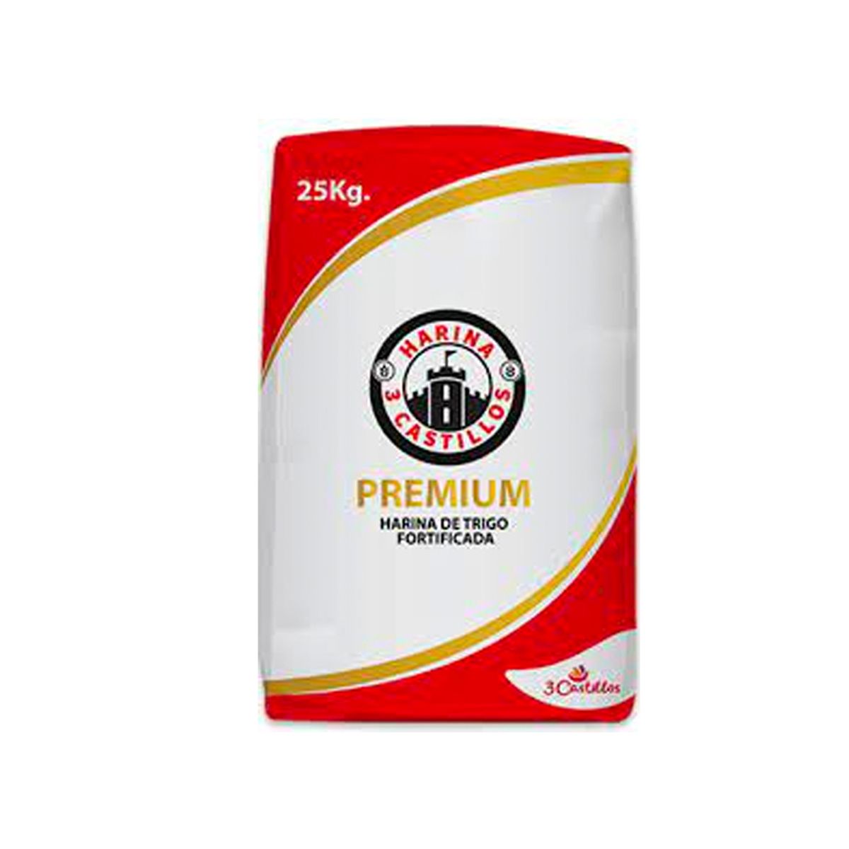 10X Harina de Trigo Fortificada Premiun 3 Castillos Saco x 25 Kg