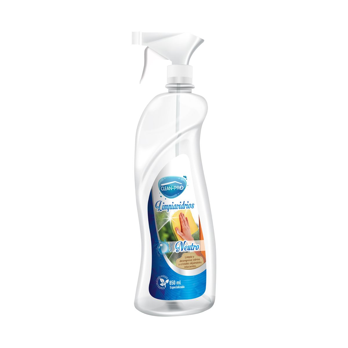 10X Limpiavidrios Con Atomizador Clean Pro x 850 ML