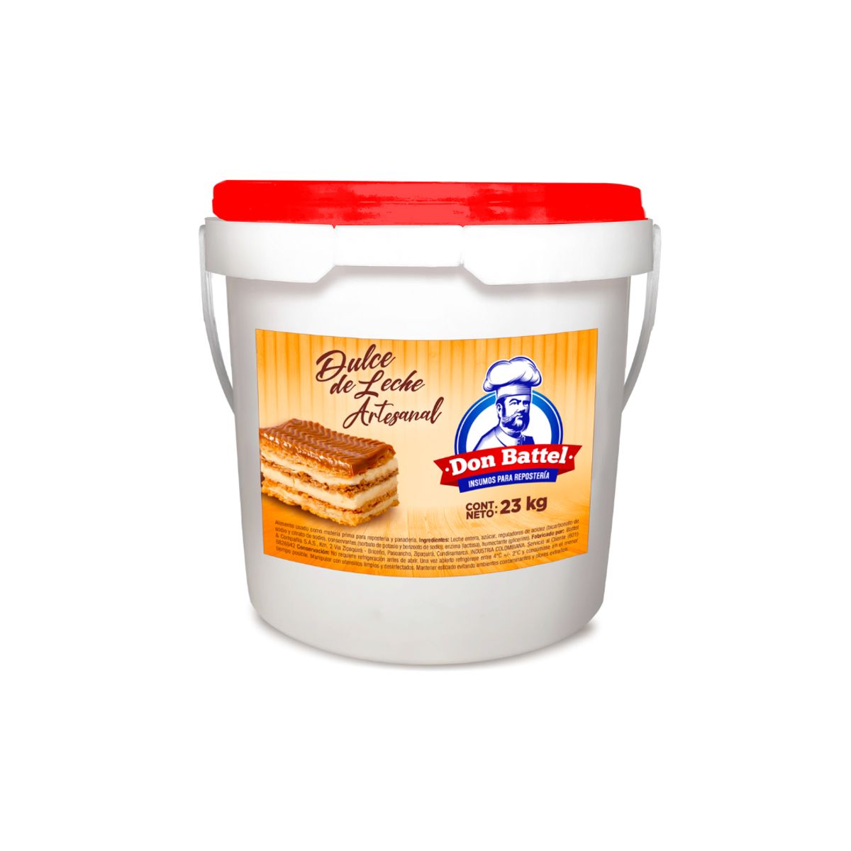 10X Dulce de Leche Don Battel Artesanal x 23 Kg