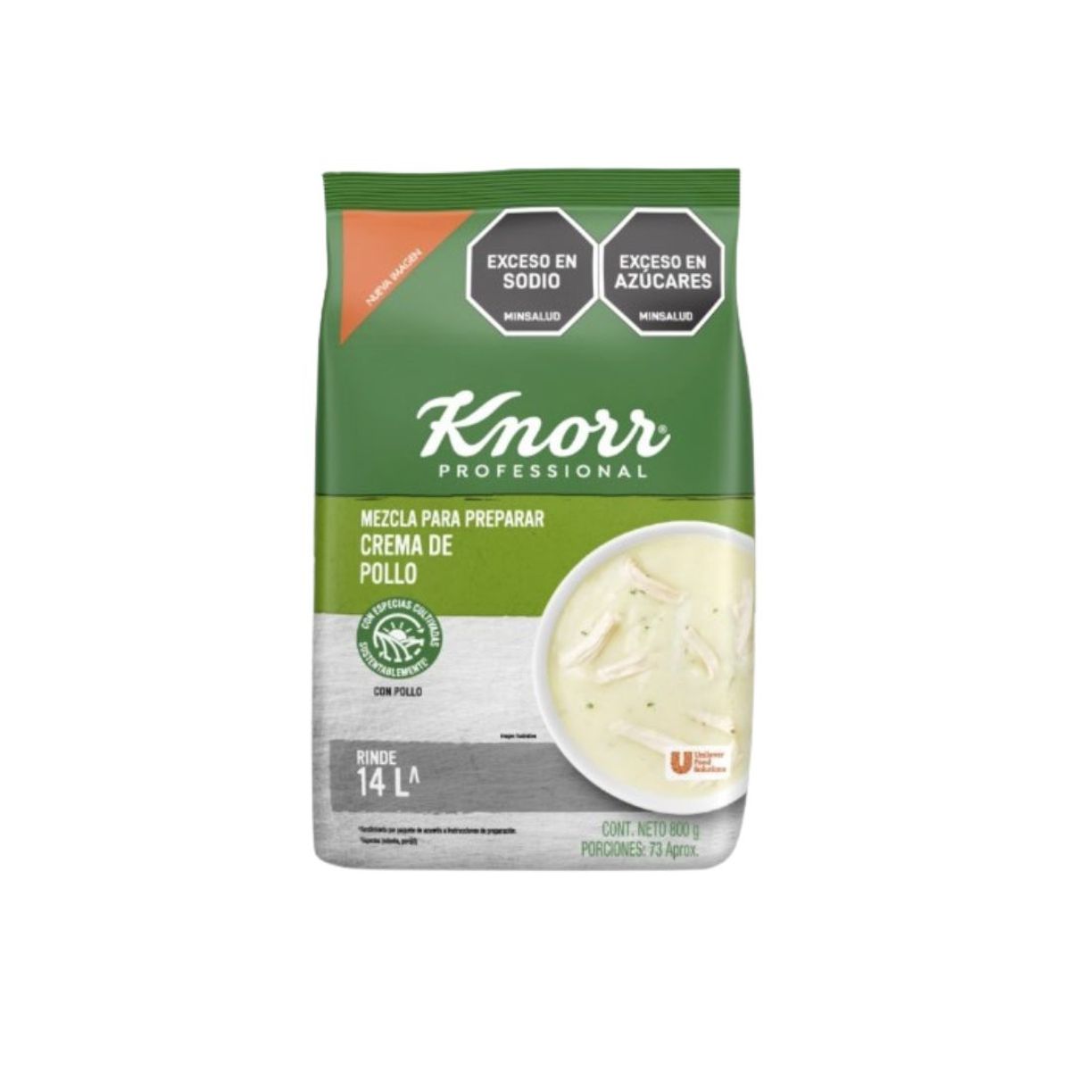 10X Crema de Pollo Knorr x 800 gr