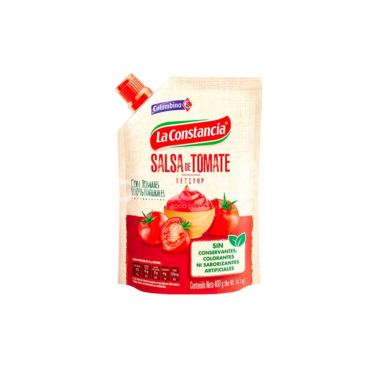 10X Salsa De Tomate La Constancia x 400 Gr Doy Pack