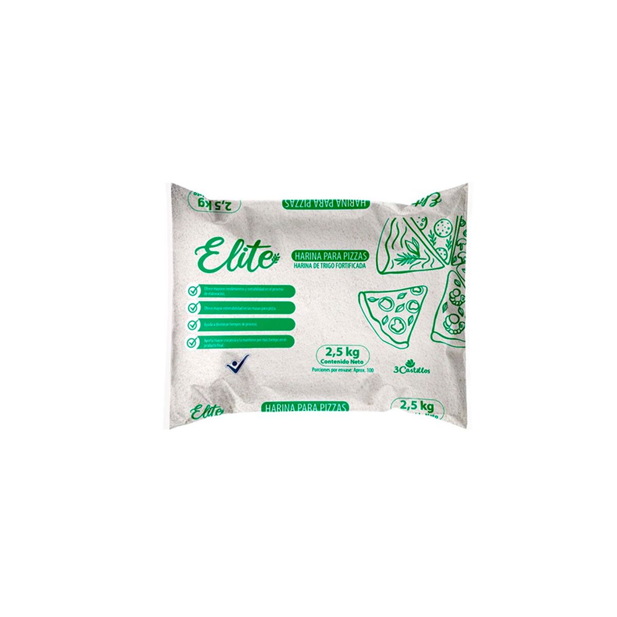 10X Harina de Trigo Elite Pizza x 2.5 Kg