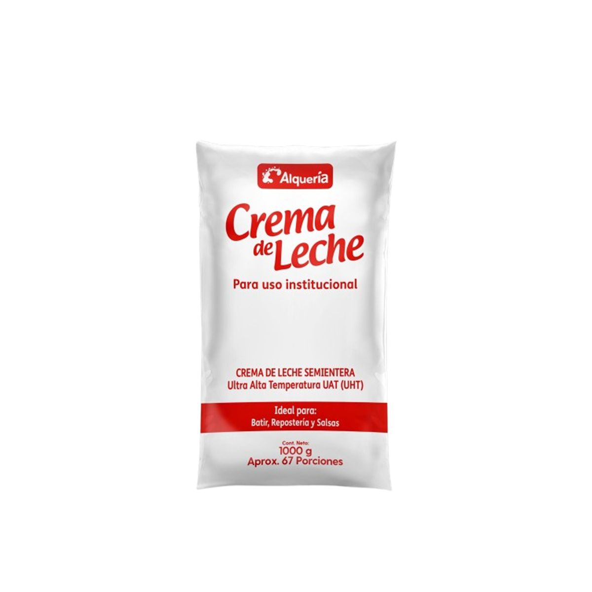 10X Crema De Leche UHT Alquería x 1000 Gr Bolsa