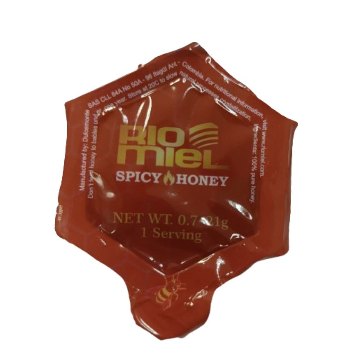 10X Miel Abejas Picante RioMiel 21 Gr x 55 Und Blister