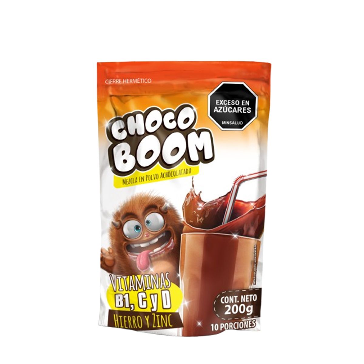 10X Bebida Achocolatada Polvo Boom x 200 Gr