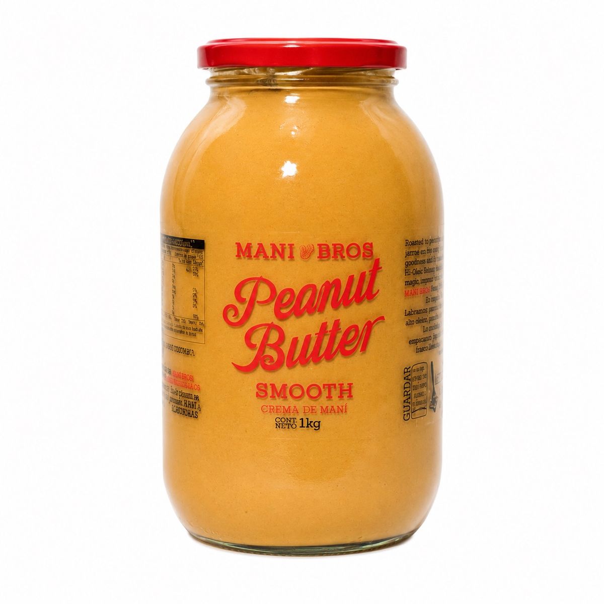 10X Mantequilla de Maní Textura Suave Mani Bros x 1 Kg