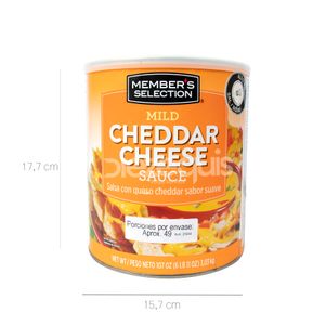 Salsa De Queso Cheddar Suave x 3,03 Kg Lata - Unidad