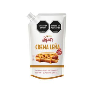 Salsa Crema Leña Hot Zafran x 1000 Gr Bolsa - Bolsa