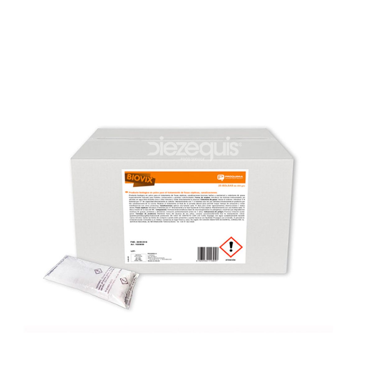 10X Tratamiento Para Trampa de Grasas Biovix QEH x 200 Gr Bolsa