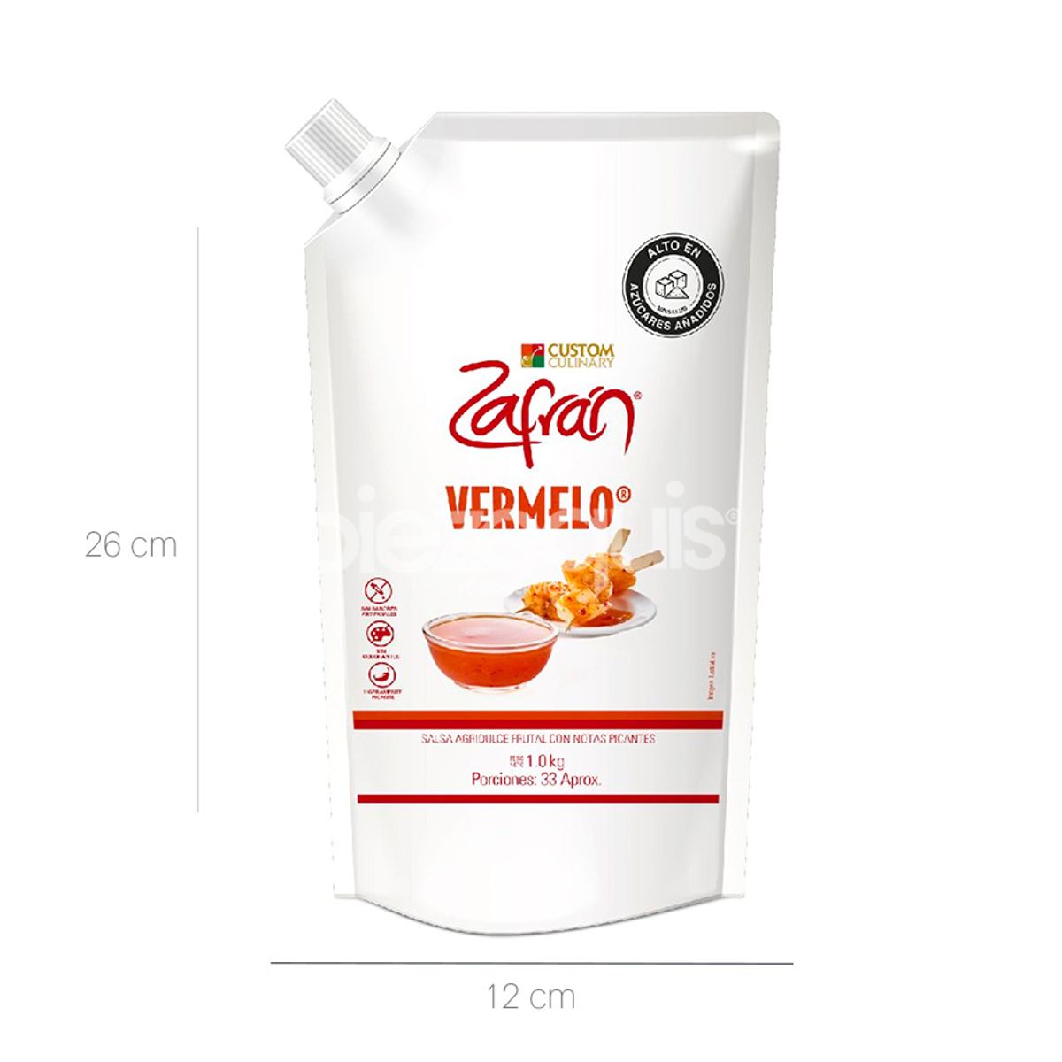 10X Salsa Vermelo Zafrán Doypack x 1 Kg