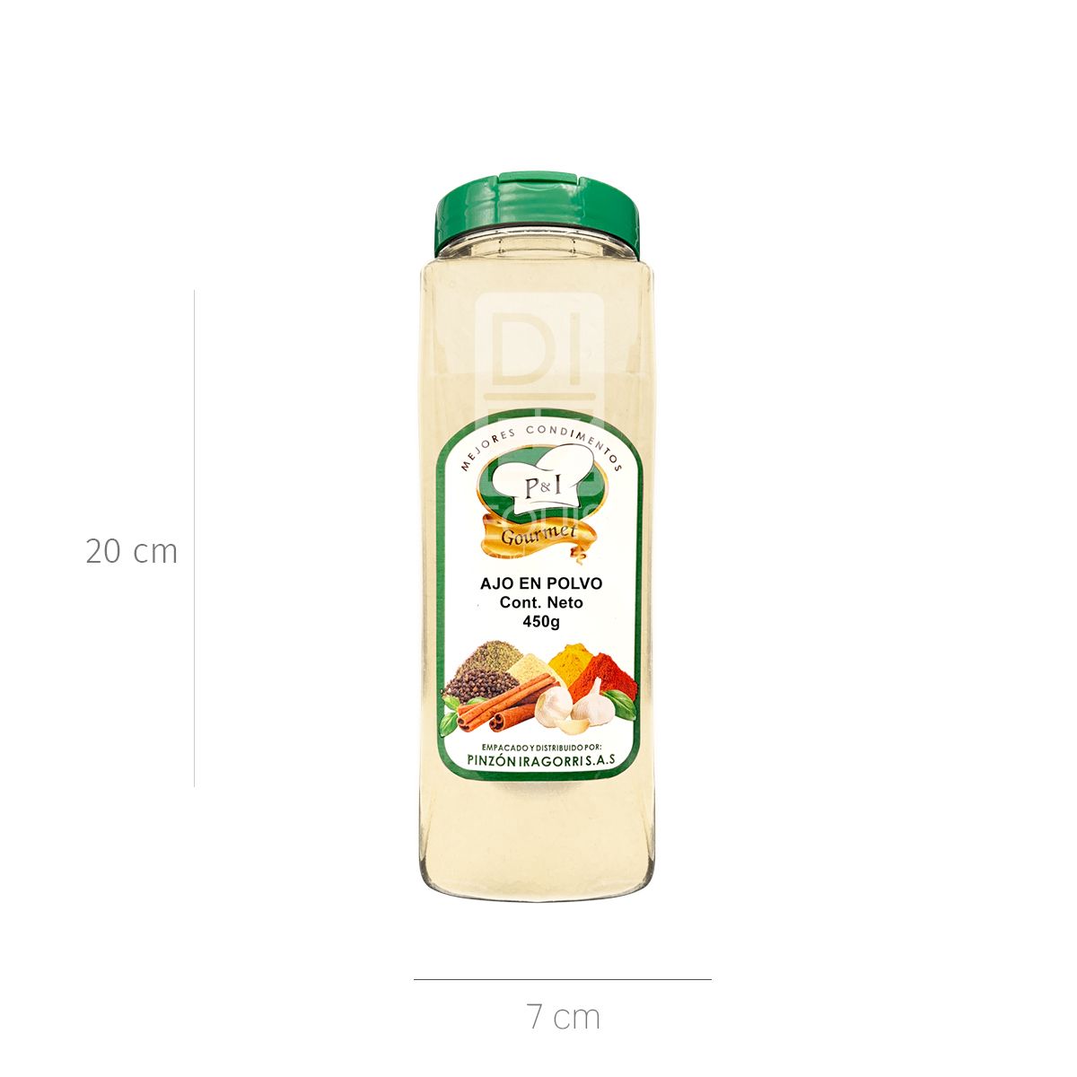 10X Ajo En Polvo PI x 450 Gr Frasco