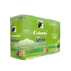 Leche UHT Entera Colanta x 900 Ml Bolsa x 6 und - Unidad