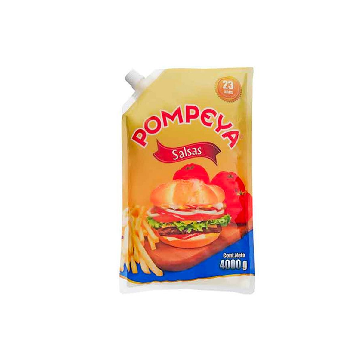 10X Mayonesa Pompeya Bolsa x 4000 Gr