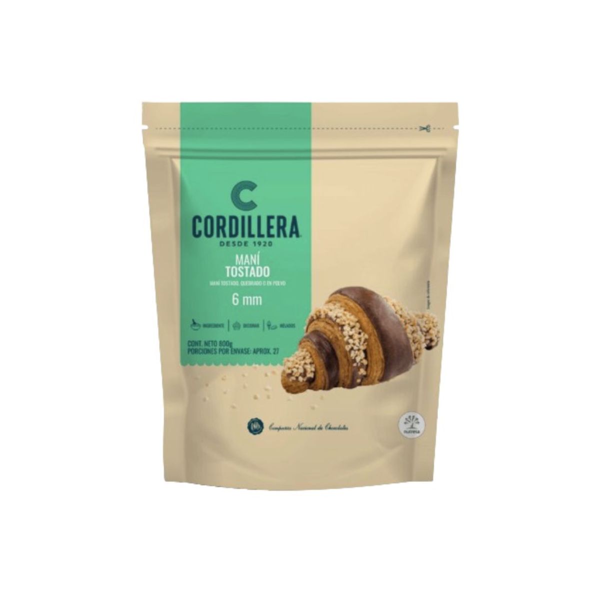 10X Maní Tostado Cordillera 6 mm x 800 Gr