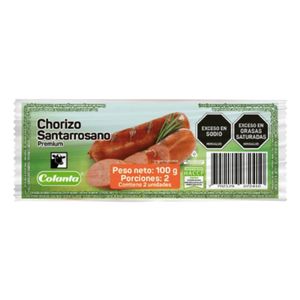 Chorizo Santarrosano Colanta x 100 Gr Paquete - Paquete