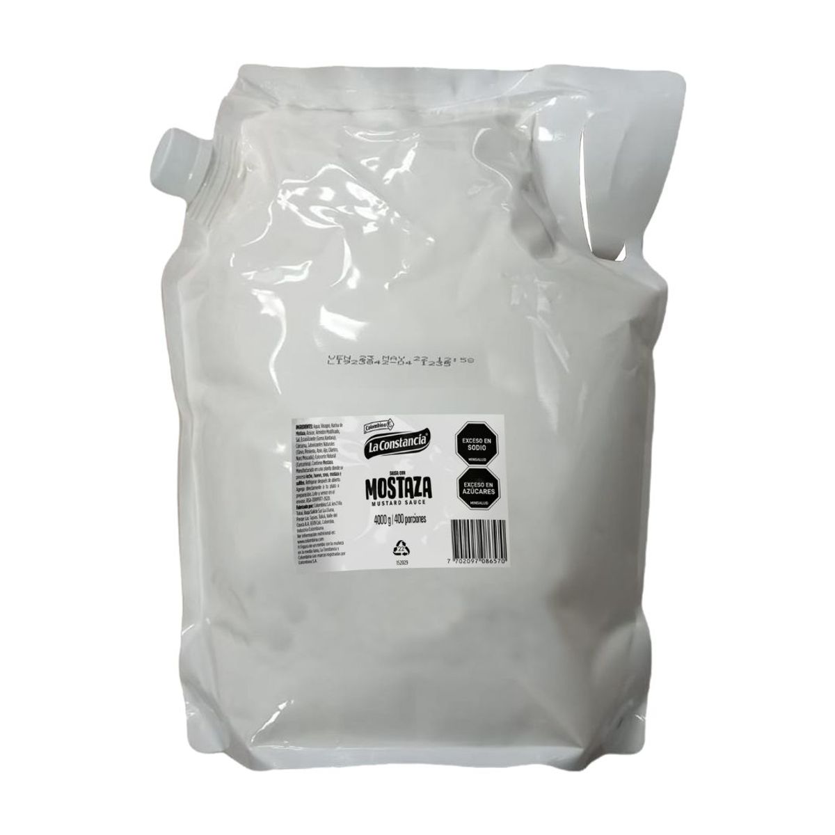 10X Salsa Con Mostaza La Constancia x 4000 Gr Bolsa