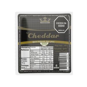 Queso Cheddar Colanta Tajado x 200 Gr - Unidad