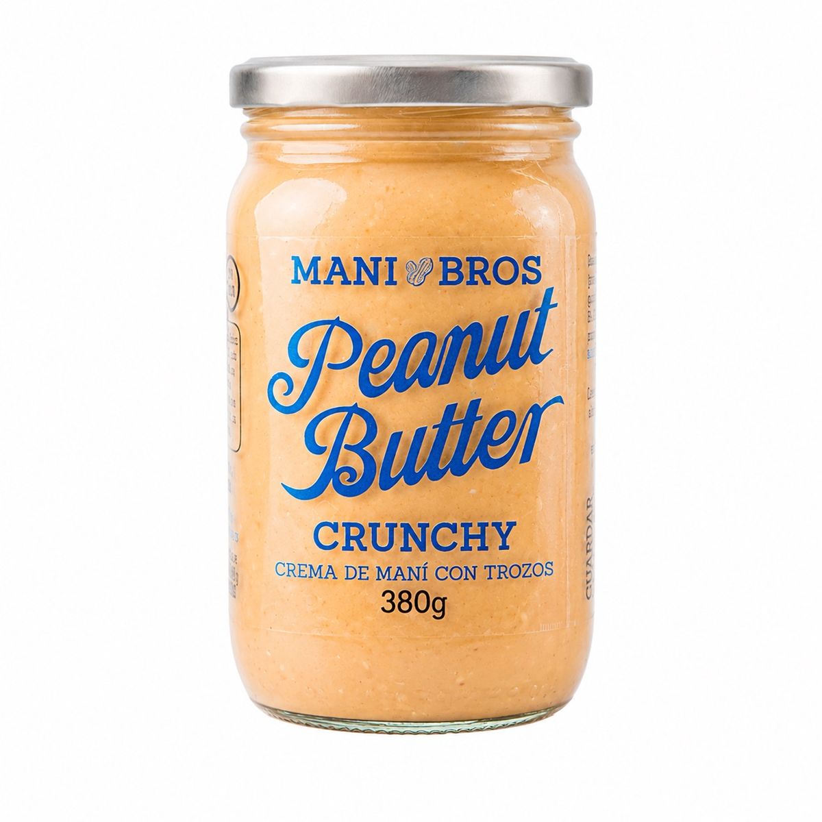 10X Mantequilla de Maní Con Trozos Mani Bros x 380 Gr