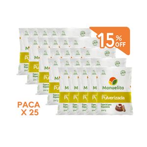 Lleve Paca X 25 Und Azúcar Pulverizada Manuelita x 500 Gr Con 15% Descuento - Bolsa