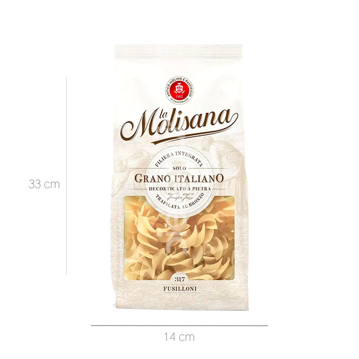 10X Pasta Fussiloni La Molisana x 500 Gr Bolsa