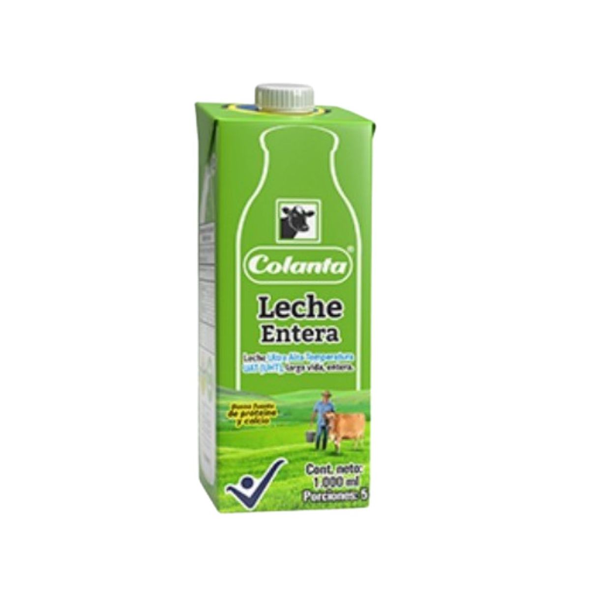 10X Leche UHT Entera Colanta x 1000 Ml Tetrapack