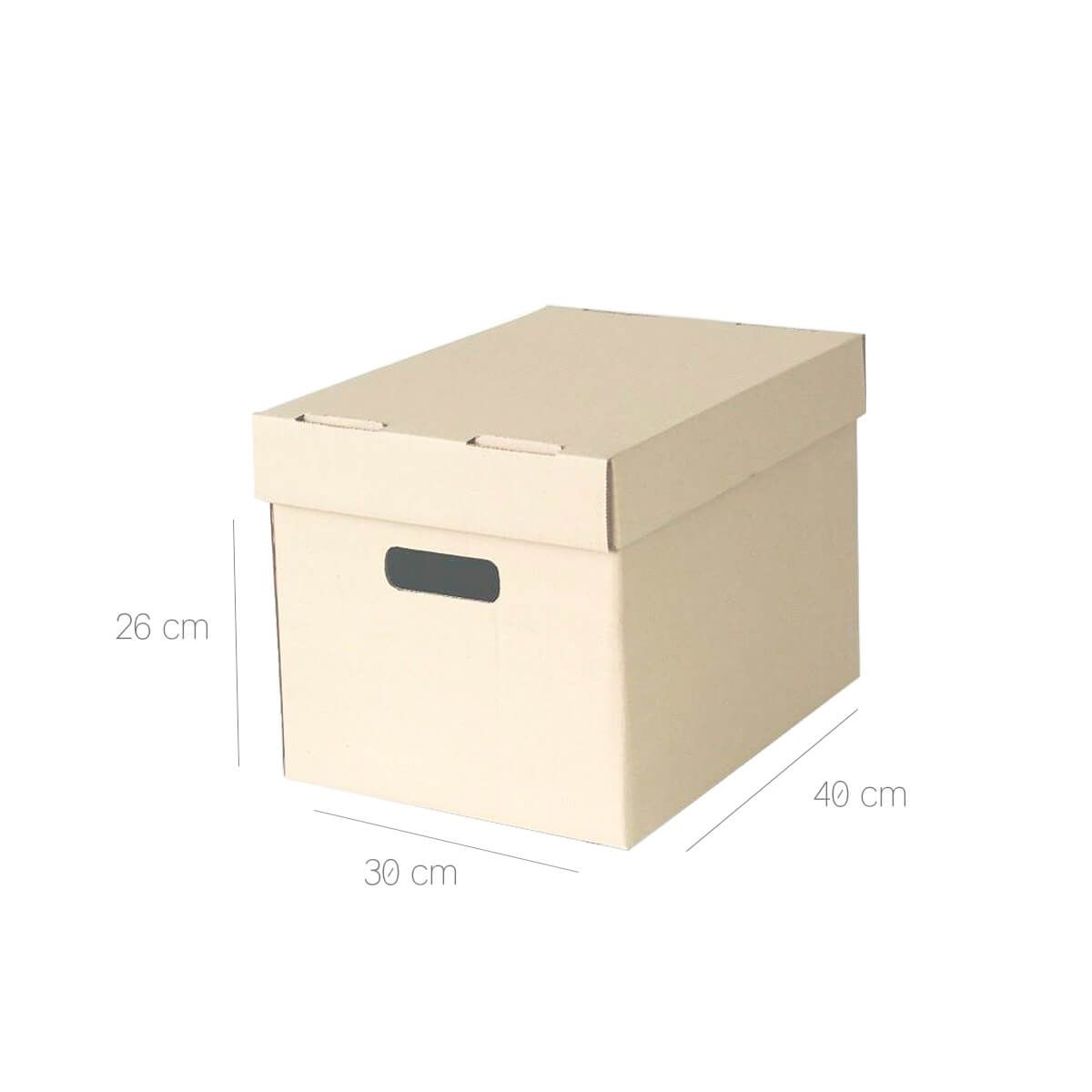 10X Caja Cartón Ancheta 40x30x26 cms