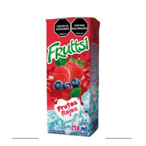 Jugo Frutos Rojos Fruttsi x 250 ml x 24 Unidades Tetrapack - Caja