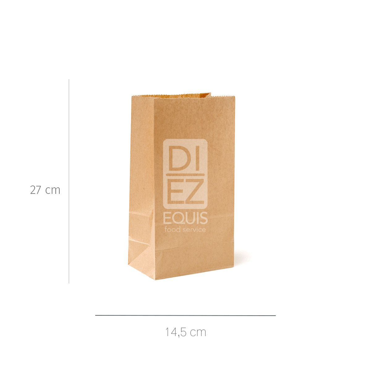 10X Bolsa Kraft #1 x 100 unidades