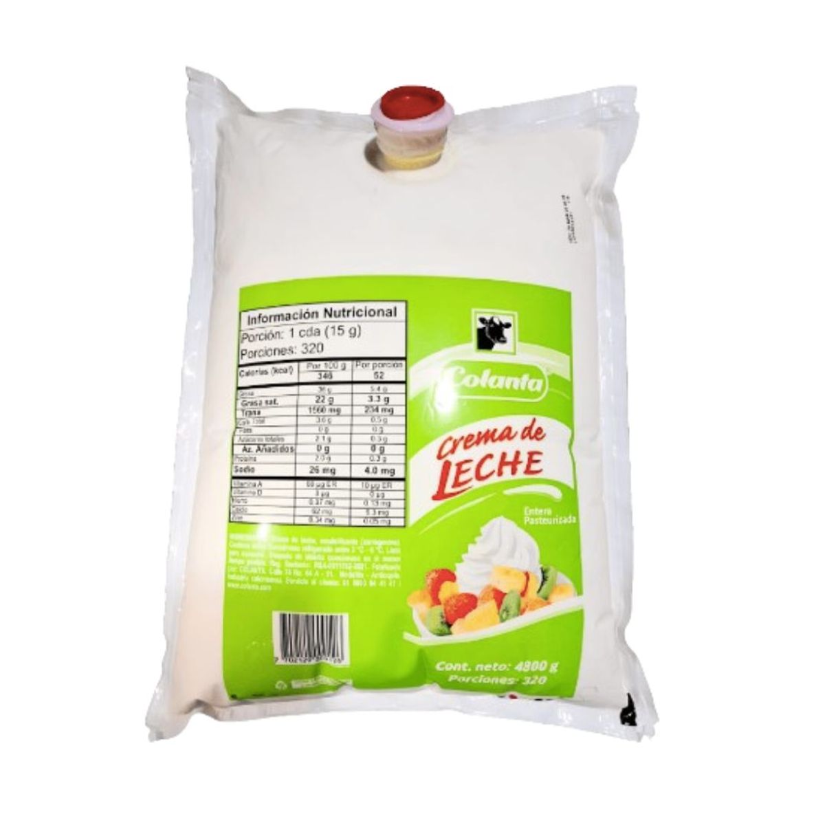 10X Crema de Leche Colanta x 4,800 Gr Caja