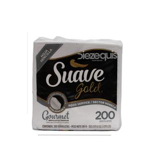 Servilleta De Lujo Suave Gourmet Doble Hoja Blanca 33 x 34 Cm 22701 x 200 Und Paquete - Paquete