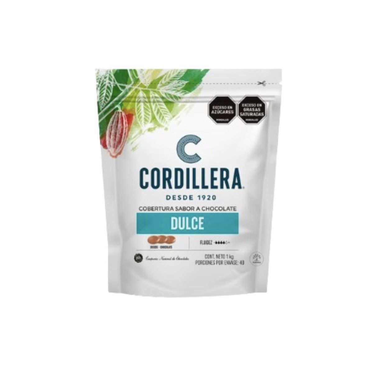 10X Cobertura de Chocolate Dulce Cordillera Monedas x 1000 Gr Bolsa