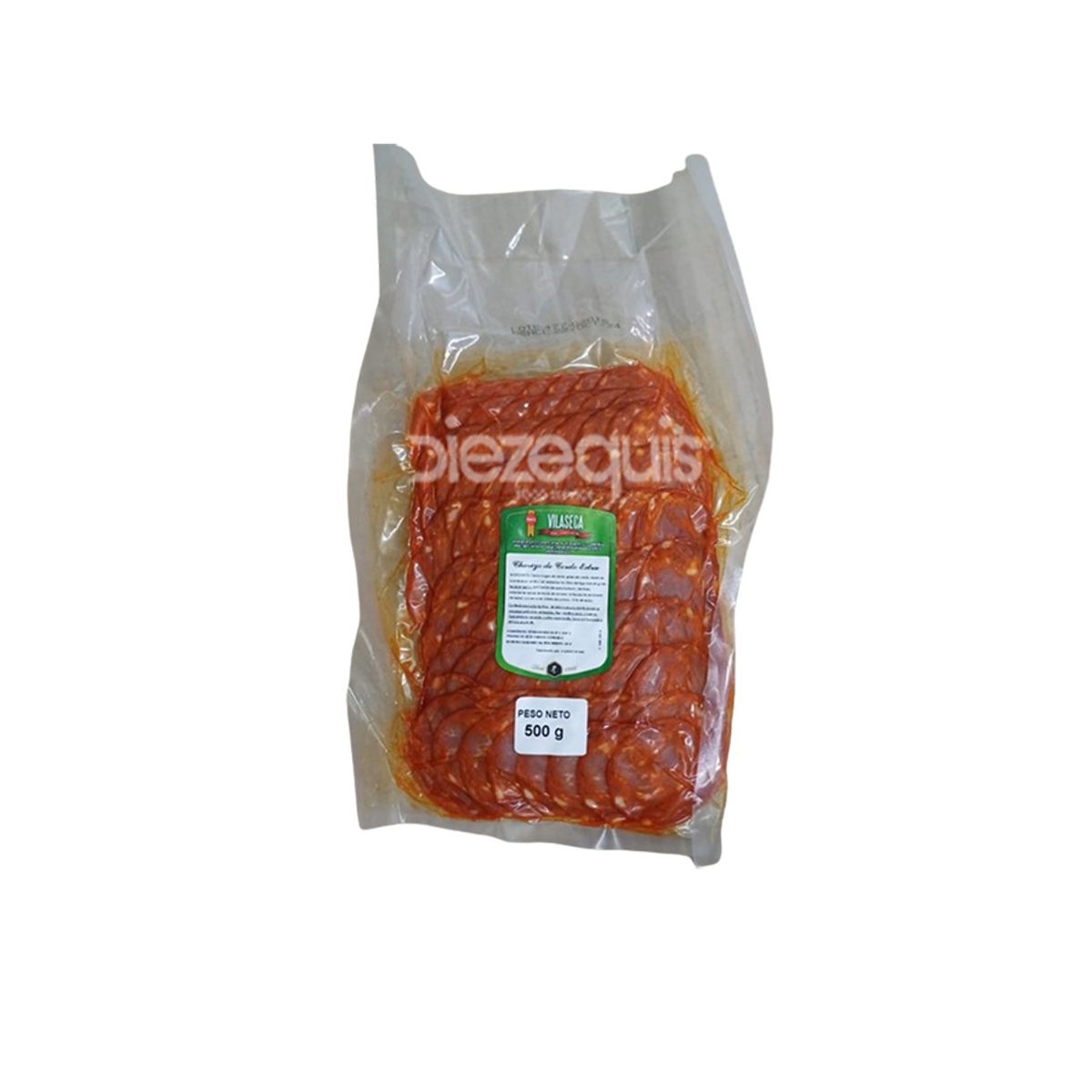 10X Chorizo Extra Tajado Vilaseca x 500 Gr Paquete