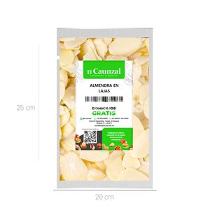 Almendra En Laja El Caunzal x 500 Gr Bolsa - Bolsa
