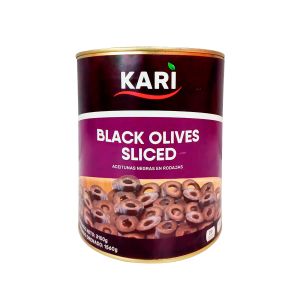 Aceituna Negra Rodajas Kari x 3100 Gr Lata Drenado 1560 Gr - Unidad