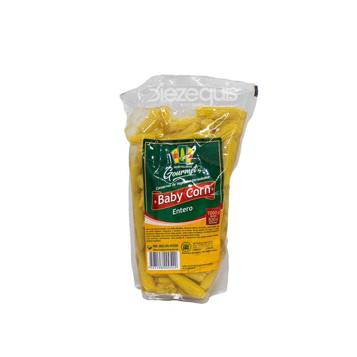 10X Mazorquitas Baby Bol H.G x 1000 Gr