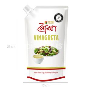 Vinagreta Zafrán x 1000 ML Bolsa - Bolsa