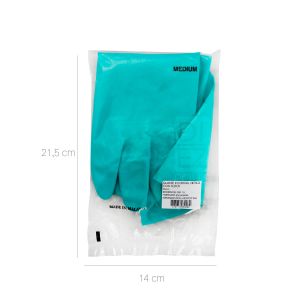 Guante Nitrilo Verde Corto Flock C15 Latexport Talla 9 - Paquete