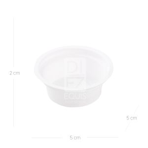 Copa Plástica Blanca/Traslúcido Tuc x 0.5 Oz 50 Und - Paquete