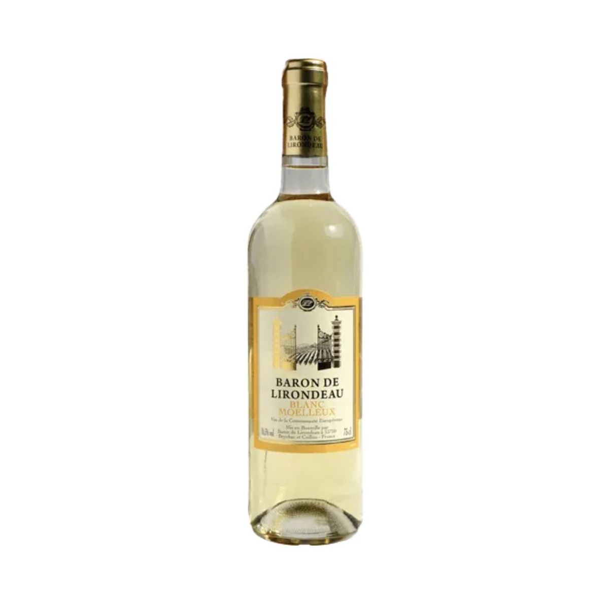 10X Vino Blanco Baron De Lirondeau x 750 Ml