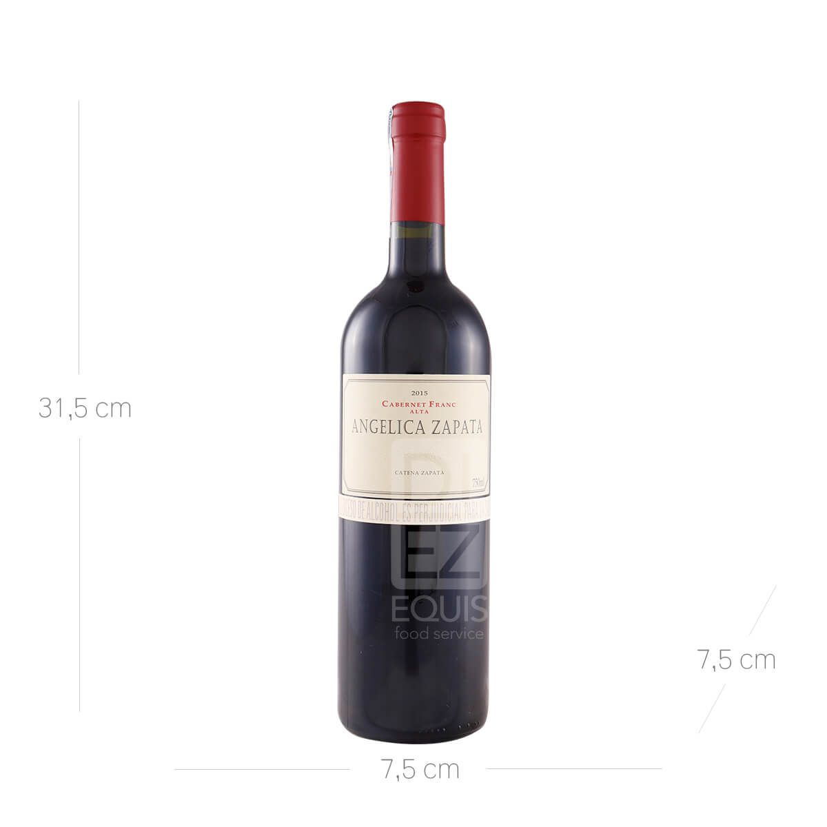 10X Vino Tinto Angélica Zapata Cabernet Franc Argentino x 750 Ml