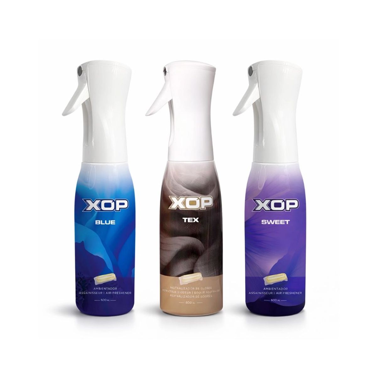 10X Botella Reutilizable Xop Blue x 600 Ml