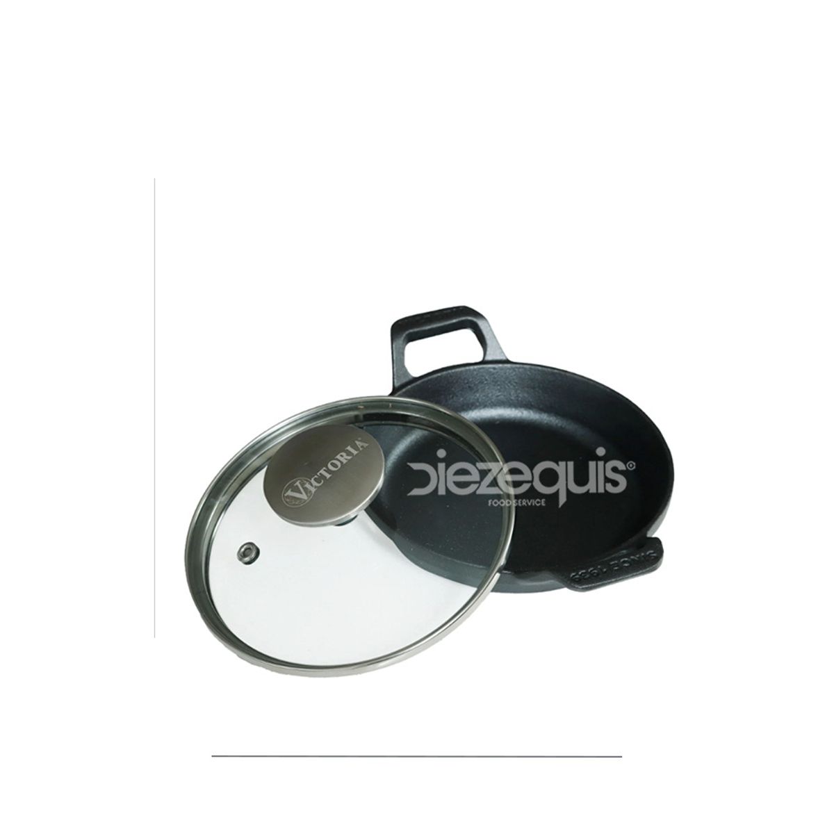 10X Mini Cazuela Esmaltada Con Tapa De vidrio Victoria  Caja x 6